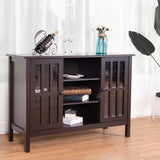 Wooden TV Stand Console Cabinet for 45" TV
